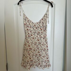 Reformation Esther Floral Ruffle Dress